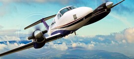 location de jet privé: intérieur d'un Britten Norman Islander.