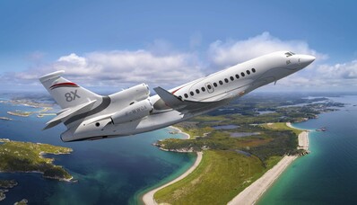Falcon 8X forbedrer sin kabine