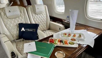 Gourmetmenuer på private jetfly: det ultimative inden for luksus og nydelse
