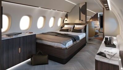 Sove på et fly i Terre: en anden vision af privatflyet