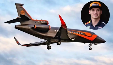 Når F1 flyver: Max Verstappens privatjet