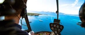 Saint-Tropez – Cannes: Transport med helikopter