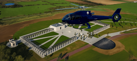 Helikopterflyvning over Château De Vaux-Le-Vicomte