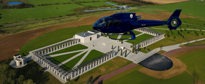 D-dagens landingsstrande i Normandiet: Helikopteroplevelse
