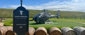 Helikoptertur til Italiens store vingårde
