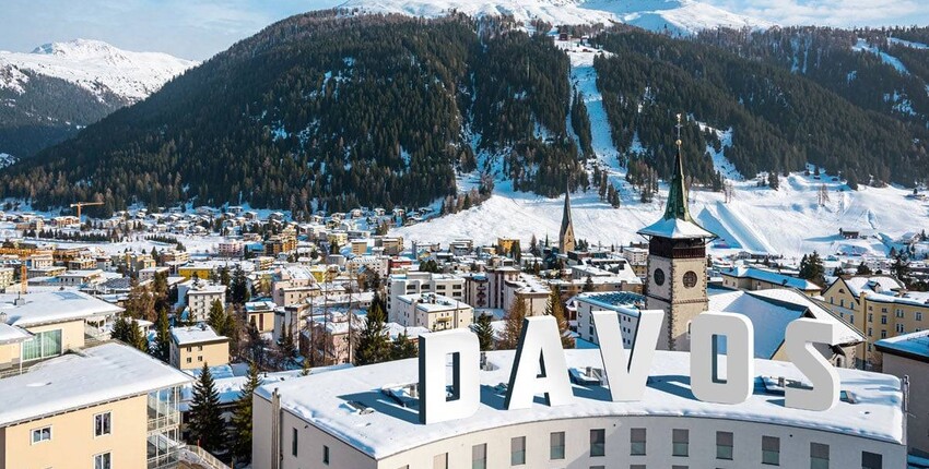 Genève - Davos: helikoptertransport