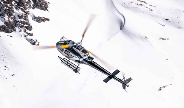 Lyon - Megève: helikoptertransport