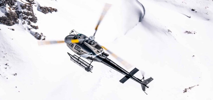 Lyon - Megève: helikoptertransport
